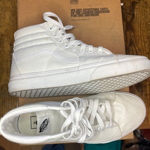 White High-Top Vans